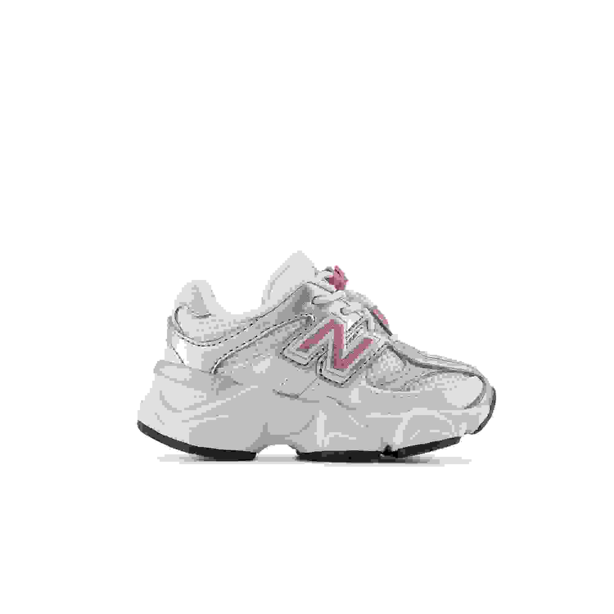 New Balance 9060 Toddler Girls' "Silver/Pink" Shoe